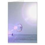 Solo Kiteboard Greeting Card cards