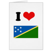 Solomon Islands Flag Greeting Card