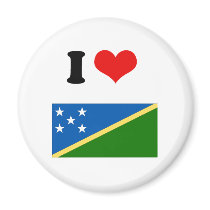 Solomon Islands Flag Fridge Magnet