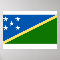 Solomon Islands Flag Print