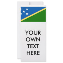 Solomon Islands Flag Rack Card Template