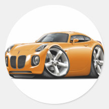 Solstice Orange Car Stickers
