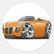 Solstice Orange Convertible Sticker