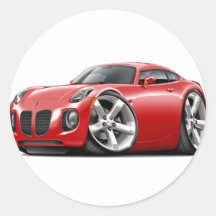 Solstice Red Car Sticker