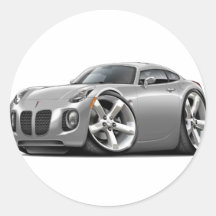 Solstice Silver Car Sticker