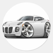 Solstice White Car Stickers