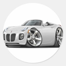 Solstice White Convertible Sticker