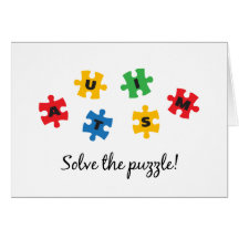 Solve the puzzle! cards