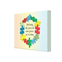 Solving the Puzzle...Stretched Canvas Rainbow Gallery Wrapped Canvas