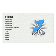 Somalia Flag Map 2.0 Business Card Templates