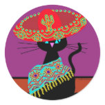 Sombrero Cat Godfather stickers
