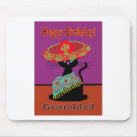 Sombrero Cat Granddad mousepads