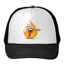 Sombrero Chile Chilli Pepper Holds Up Pizza Trucker Hat