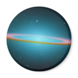 Sombrero Galaxy in infrared light magnets