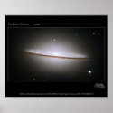 Sombrero Galaxy, largest Hubble mosaics ever assem posters
