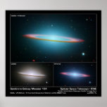 Sombrero Galaxy (Messier 104) – Space Telescope posters