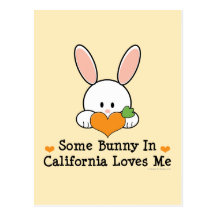 Some Bunny In California Loves Me Postcard