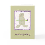 Some bunny's sorry cards