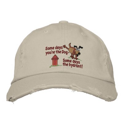Some Days Dog Embroidered Baseball Cap by Diva_Pets