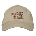 Some Days Dog embroidered hats