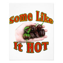 Some Like It Hot Chocolate Habanero Pepper Pile Personalized Announcements
