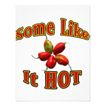 Some Like It Hot Habanero Pepper Star Personalized Invitation