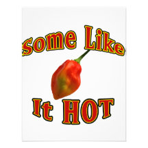 Some Like It Hot Single Habanero Pepper Custom Announcements