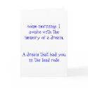 some mornings I awake with the memory of you...... cards