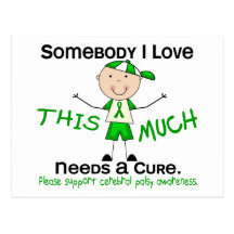 Somebody I Love - Cerebral Palsy (Boy) Postcard