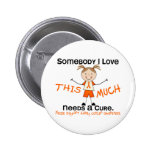 Somebody I Love - Kidney Cancer (Girl) Buttons