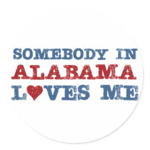 Somebody In Alabama Loves Me Stickers