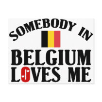 Somebody In Belgium Loves Me Post Card