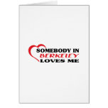 Somebody in Berkeley loves me t shirt Greeting Cards