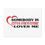 Somebody in Central African Republic Loves Me postcards