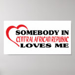 Somebody in Central African Republic Loves Me posters