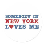 Somebody in New York Loves Me stickers