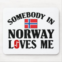 Somebody In Norway Mouse Mat