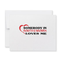 Somebody in South Carolina Loves Me shirts Custom Invitation