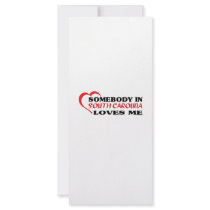 Somebody in South Carolina Loves Me shirts Full Color Rack Card