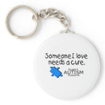Someone I Love Needs A Cure (Autism) Keychain