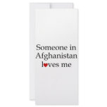 Someone in Afghanistan Loves Me rack cards