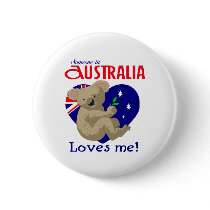 Someone in Australia Loves Me  Koala Pin