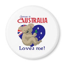 Someone in Australia Loves Me  Koala Fridge Magnet