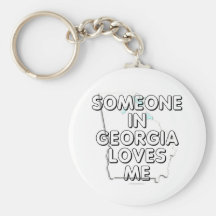 Someone in Georgia loves me Keychain