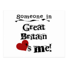 Someone In Great Britain Loves Me Post Card