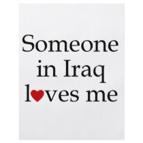 Someone in Iraq Loves Me Flyer Design