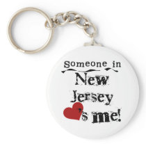 Someone In New Jersey Loves Me Keychains