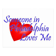 Someone in Philadelphia Loves Me Postcard