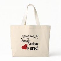 Someone In Saudi Arabia Loves Me Canvas Bags