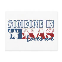 Someone in Texas Loves Me Postcard